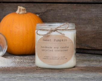 Pumpkin Candle, Pumpkin Spice, Pumpkin Candle Soy, Soy Candle, Soy Candle Tin, Fall Decor, Fall Candle, Autumn Candle, Holiday Candle