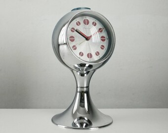 Germany Blessing Space Age clock chromed tulip years 70