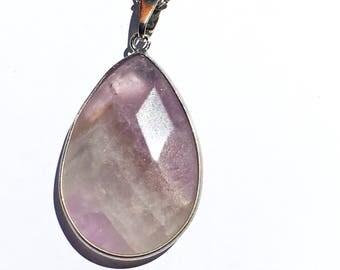 Purple Necklace - Purple Stone Necklace - Purple Pendant - Purple Jewelry