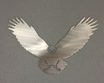 Eagle Metal Wall Art American Bald forest Wildlife Cabin Forest Skilwerx house 1
