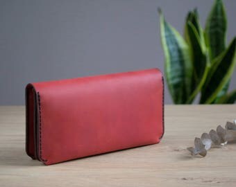 Personalized Womens leather wallet, Leather wallet woman, womens gift, leather zipper wallet, large wallet leather, gift for her, clutch