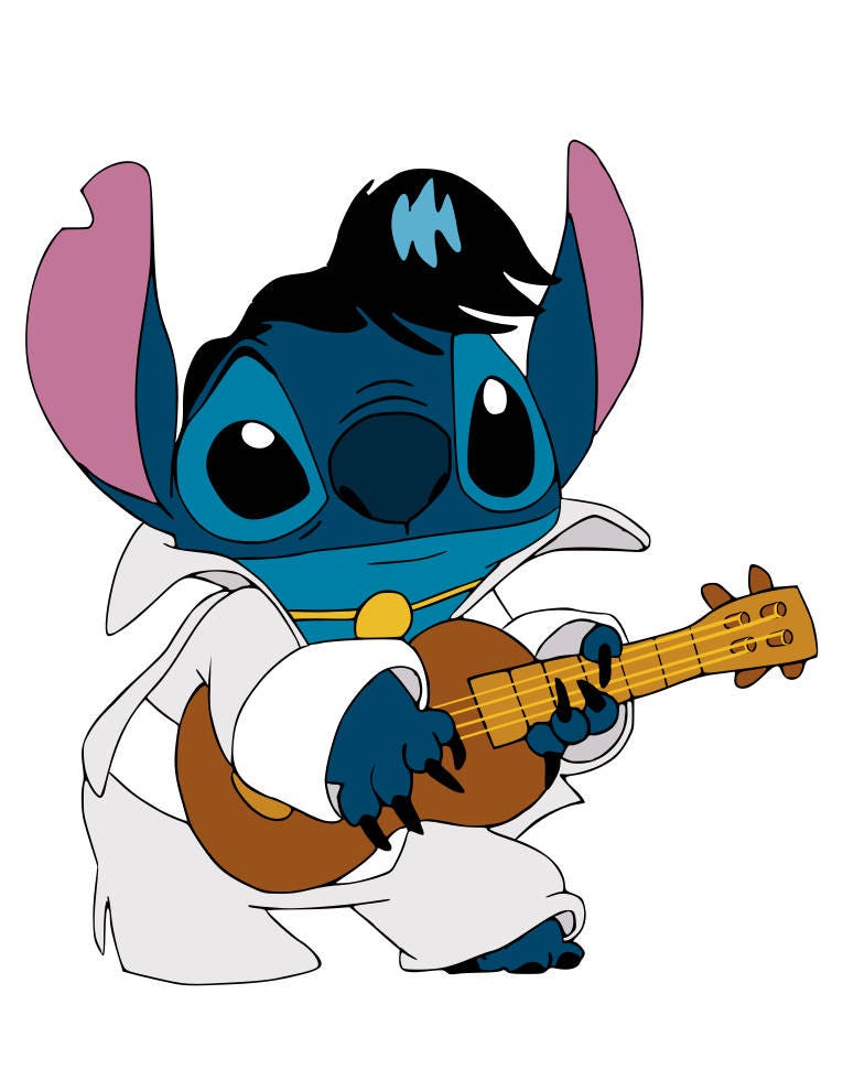 Lilo and Stitch Stitch Elvis svg pdf png file