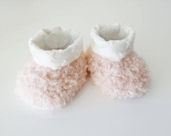 socks boots filled pink baby 0/3 months