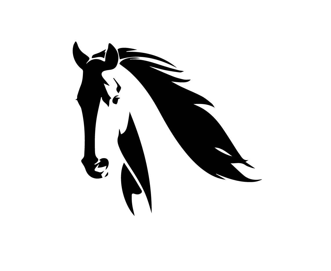 Download Running horse head download unique animal svg dxf eps ai