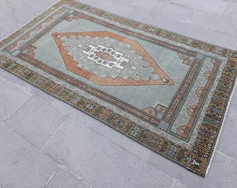 47"×80" Vintage Rug Oushak Rugs Area Rug Tribal Rug Turkish Rug Rustic Rug Handmade Rug Muted Rugs Home living, Floor Rugs Rugs Carpet