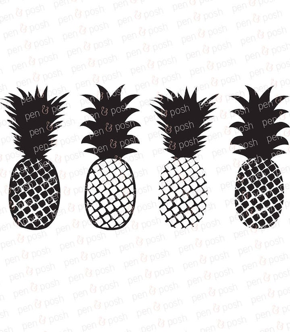 Download Pineapple DXF Pineapple SVG Pineapple Clipart Pineapple