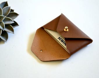 Orange - Handcrafted Printed Card Holder with Slips 27