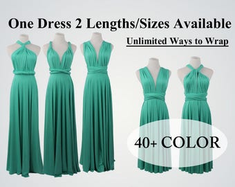 Jade Green Bridesmaid Wrap Dress,Convertible Wrap Dress,Green Dress,infinity dress bridesmaid convertible dress, Prom Dress,Twist Wrap Dress