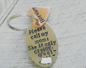 Dog ID tag, personalized dog id tag, personalized dog tag, call my mom dog tag, ugly crying dog tag, puppy tag, pet tag, dog tag for dogs