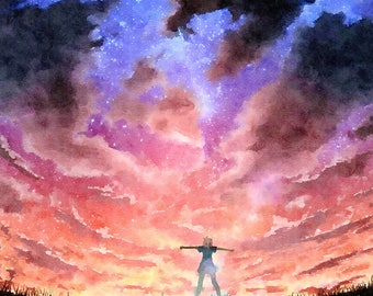 Watercolor art, home decor, life is strange chloe game art poster, video game art, video game poster, video game decor, , Christmas present