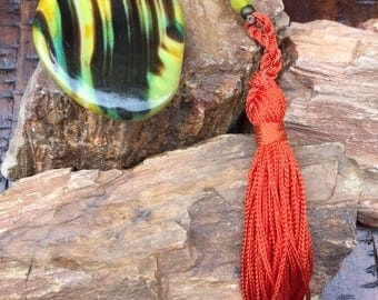 Agate Prayer, Meditation or Birthing Tasseled Beads