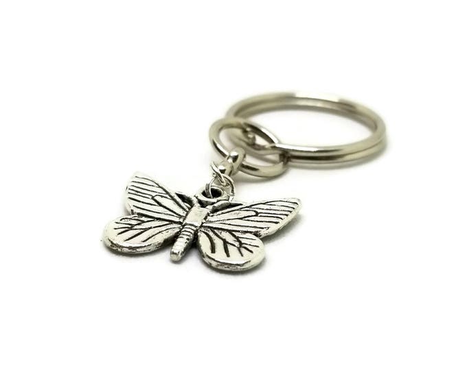 Butterfly Key Chain, Butterfly Gifts, Unique Birthday Gift, Stocking Stuffer, Gifts Under 5, One of a Kind Keychain, Gift for Her