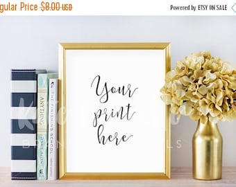 Gold Frame Mockup / Empty Frame Mockup / Gold Mockup with Books Flowers / Empty Gold Frame Mockup / Gold Mockup Photo