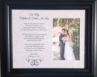 MOTHER-IN-LAW Wedding Gift,Parents Bride Groom Personalized Custom Gift