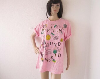 Vintage 80s shirt Joye + fun oversize cotton
