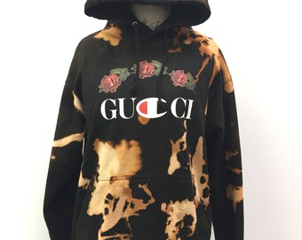 Gucci x Champion Distressed Hoodie