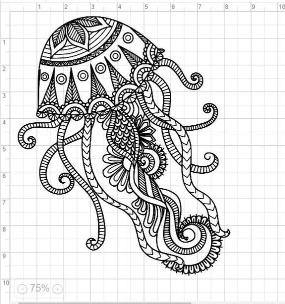 Download Layered Jellyfish Mandala Svg Free Layered Svg Files