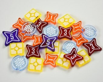 Star Wars Destiny Compatible Acrylic/Plastic Token Set