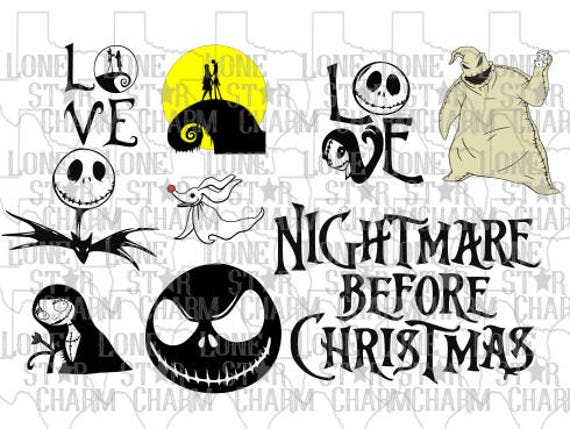 Download Nightmare Before Christmas Full Bundle SVG Set