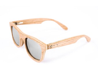 Oak wayfarer sunglasses, Wood eyeglasses, Sunglasses, Wood glasses, Wedding gifts, Bridesmaid gift, Geburtstagsgeschenk, Hochzeit
