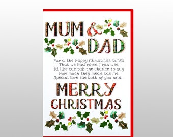 Mom and dad card | Etsy