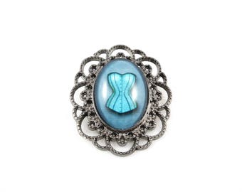 Brooch vintage pin up rockabilly retro