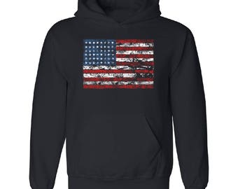 American flag hoodie | Etsy