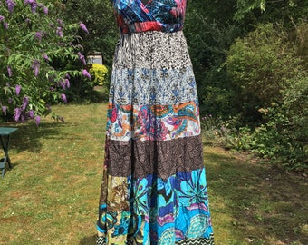 Long Besanti Dress, maxi summer dress, 100% cotton dress, hippie, boho style, bohemian
