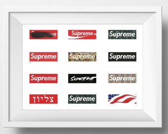 Supreme Bogo - Box Logo Poster Artwork Print - Limited Edition