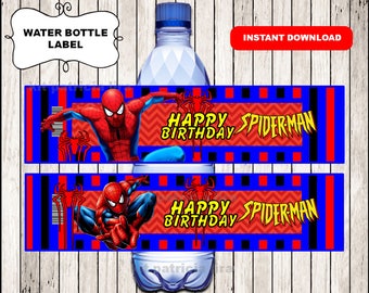 instant download spiderman labels printable thank you