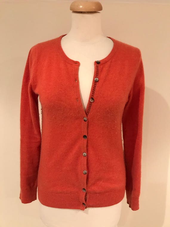 Boden burnt orange cardigan immaculate condition size uk 10
