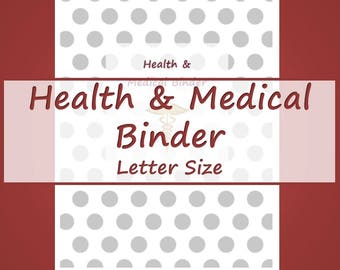 Health and Medical Printables -- Maroon and Gray