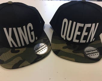 King & Queen Cap Camo