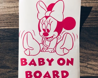 Baby on Board Disney Car Decals