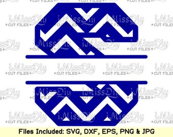 Split Monogram letter Font svg Alphabet Chevron Letters Svg Files for Cricut Silhouette Dxf svg design CUT FILES, Digital fonts cutting file