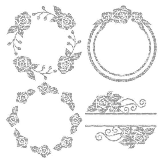 Download Rose wedding flower svg files for Cricut Silhouette floral ...