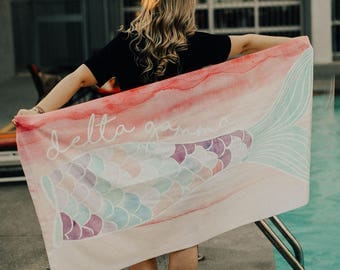 Mermaid Tail Beach Towel (available for multiple organizations!)