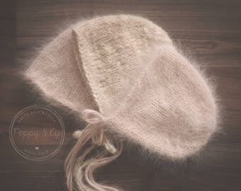 Simple Newborn Bonnet Pattern, Knitting Pattern, PDF, Simple Knit Newborn Photography Prop Bonnet Pattern, Simple Knit Bonnet Pattern