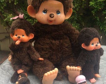 Bebechhichi Monchhichi small monkey doll Sekiguchi 1980s
