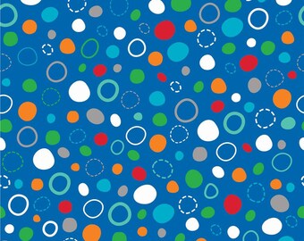 SALE!!! In the Ocean - Dots Blue by Lesley Grainger for Riley Blake - 3 Yards Cut - In the Ocean Fabric - Riley Blake Designs - CottonFabric