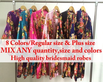 Floral bridesmaid robe bridesmaid satin robes for bridesmaids silk bridesmaid robes silk robes for bridesmaids satin floral bridesmaid robes