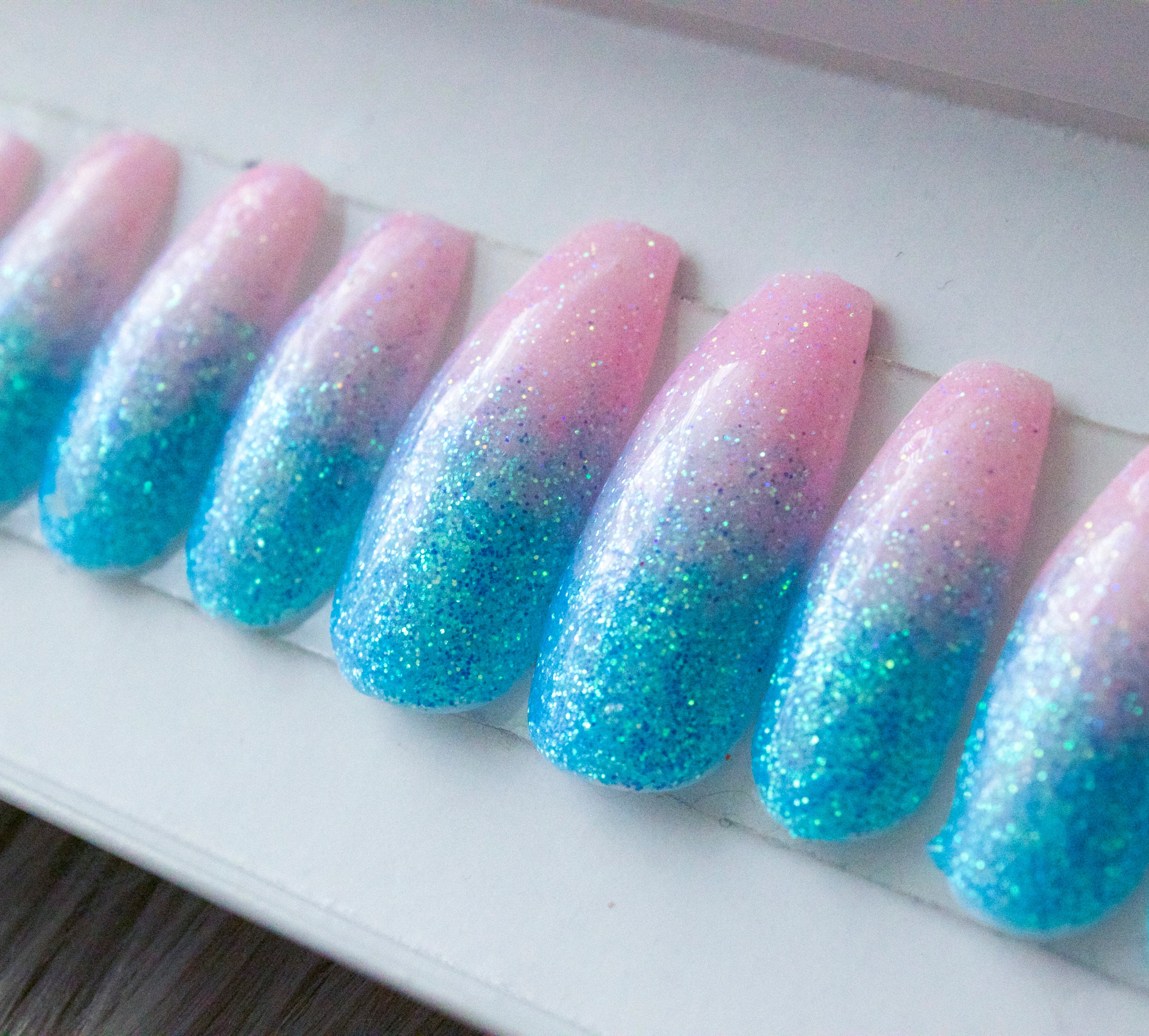 Cotton Candy Claws Press On Nails Any Shape Or Size