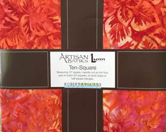 Robert Kaufman - Artisan Batiks Songbird Ten Squares/Layer Cake by Lunn Studios - 42, 10" Precut Fabric Squares