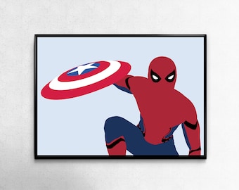 Spiderman Wall Art spiderman poster | etsy Spiderman Wall Art spiderman poster | etsy