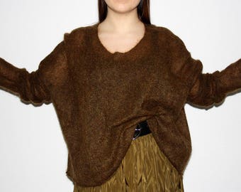 KID MOHAIR KNIT CARDIGAN stein 23AW+hrrdobrasil.com.br