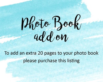 Photo Book / Guest Book - 20 Extra Pages Add On