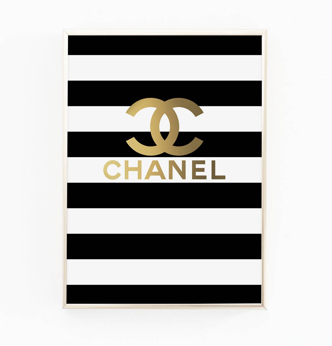 Print / Poster 'Chanel Stripe' Wall Art Modern