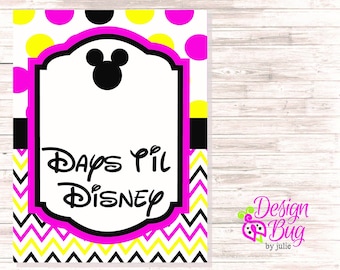 Disney Countdown Sign
