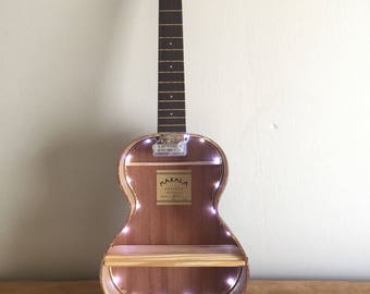 Ukulele shelf with lights