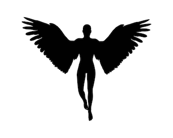Angel Wings Holy Jesus Graphics SVG Dxf EPS Png Cdr Ai Pdf Vector Art Clipart instant download Digital Cut Print File Cricut Silhouette